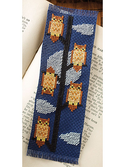 Owl Bookmark Cross Stitch Pattern