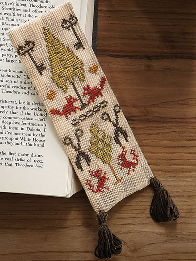 Woodsy Bookmark Cross Stitch Pattern
