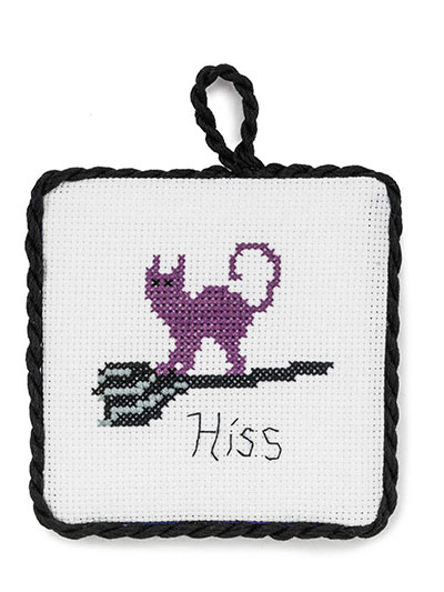 Hiss Meow & Purr Cross Stitch Pattern