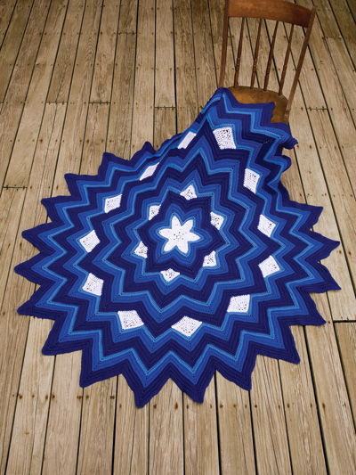 Six-Pointed Star Afghan Pattern