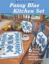Pansy Blue Kitchen Set