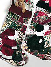 Overall Santa & Sunbonnet Sue Stockings