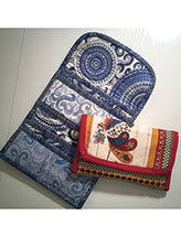 Quilted Clutch-Style Wallet