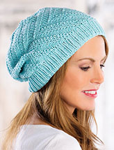 Annie's Signature Designs: Moving Currents Hat Knit Pattern