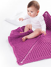 Raspberry Kisses Baby Blanket Crochet Pattern