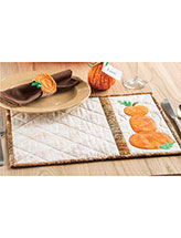 Pumpkin Stack Place Mat & Napkin Holder Pattern