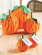 Pumpkin Centerpiece & Name-Card Holders Pattern