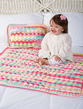 Bubbles Blanket & Pillow Crochet Pattern