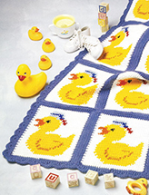 Just Ducky Afghan Crochet Pattern