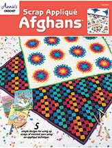 Scrap Applique Afghans Crochet Pattern