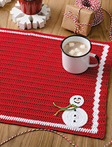 Frosty Friend Place Mat Crochet Pattern