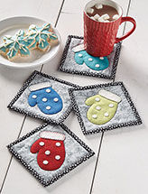Woolly Mittens Coaster Set Quilt Pattern