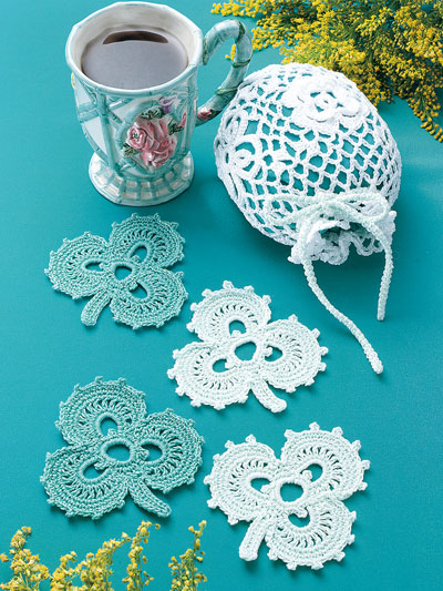 Irish Coasters & Lace Bag Crochet Pattern
