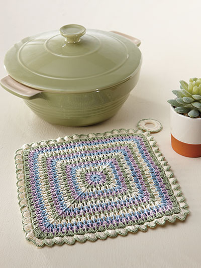 Pastel Pot Holder Crochet Pattern
