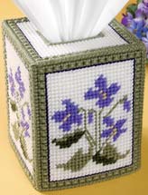 Field of Violets Tissue Topper
