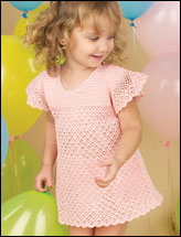 Sweet Pink Fluff Toddler Dress