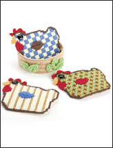 Rooster Coasters & Nest