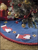 Flying Santas Tree Skirt