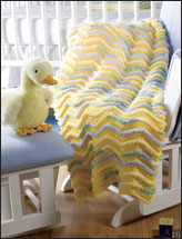 Quick and Easy Happy Touch Ripples Baby Afghan