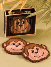 Mischievous Monkey Coasters