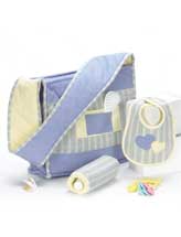 Flannel Diaper Bag & Accessories