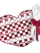 Woven Hearts Place Mat & Napkin Ring