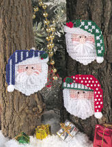 Santa Faces Ornaments