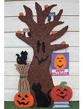 Happy Halloween Tree Door Hanger
