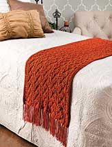 Copper Lace Bed Scarf