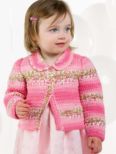 Fleur-de-Lis Baby Sweater