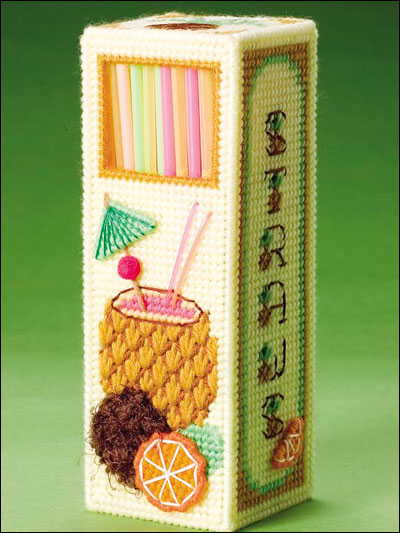 Tropical Punch Straw Keeper
