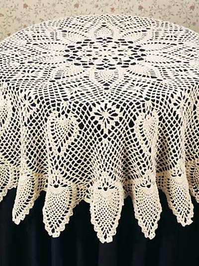 Round Pineapple Tablecloth
