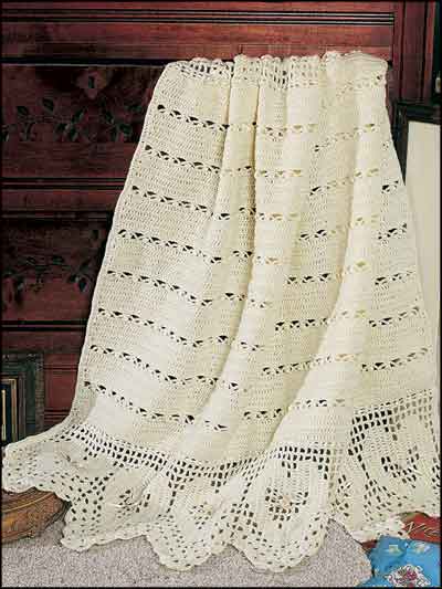 Victorian Hearts Baby Coverlet