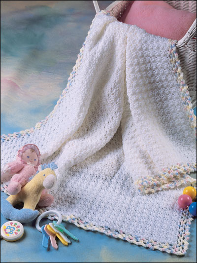 Bebek battaniyesi beyaz renkli