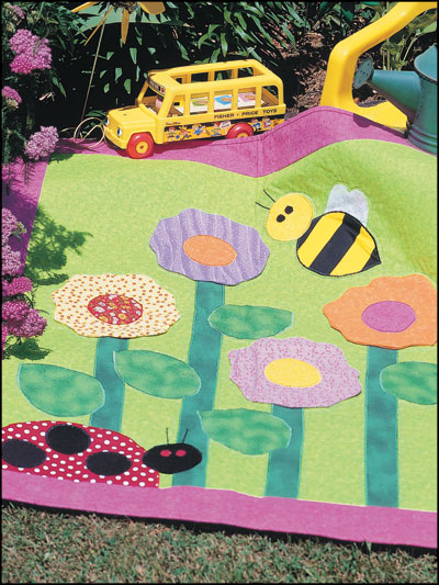 Babyquilt on Quilting Make This Happy Crib Quilt And Brighten Up Any Child S