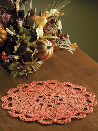 Fall Pineapples Doily