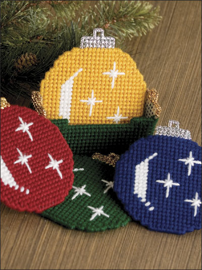 Christmas Ornament Coaster Set