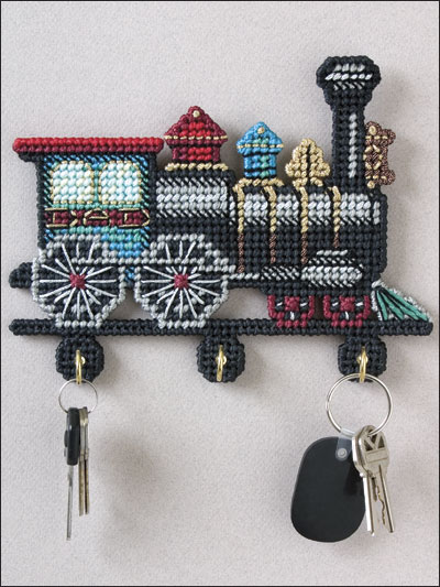 Antique Train Key Holder