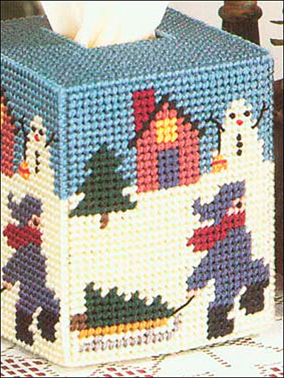 Christmas Eve Tissue Box Cover
