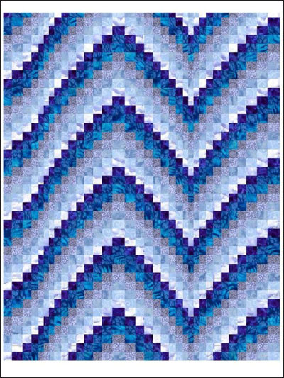 Warmer Quilt Patterns on Blues Bargello Technique Quilting This Eye Catching Bargello Pattern