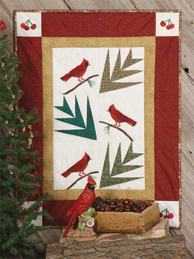 Christmas Cardinal Wall Quilt