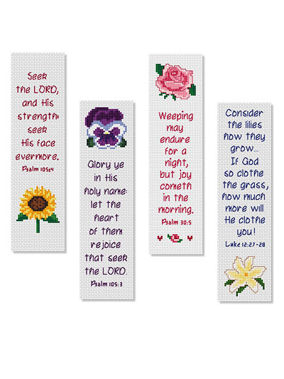 Flowers of Faith Bible Bookmarks