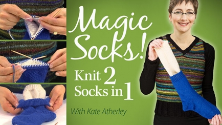 Magic Socks! Knit 2 Socks in 1