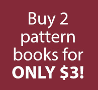 Pattern books 2 for $3!