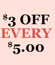 $3 off every $5