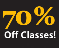 70% Off Classes