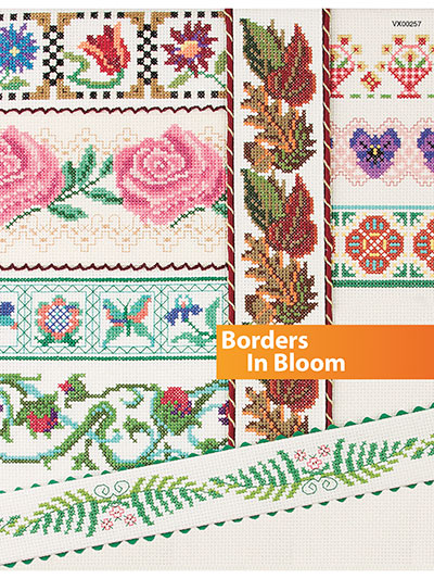 Counted Cross Stitch Borders in Bloom