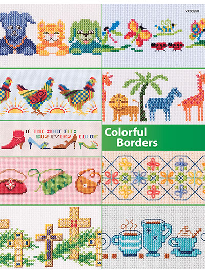 Counted Cross Stitch Colorful Borders