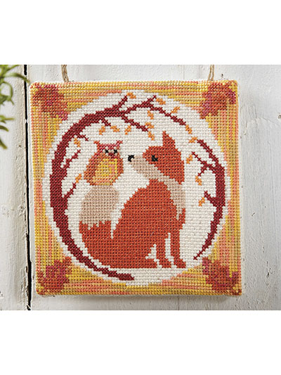 Fall Fox Cross Stitch Pattern