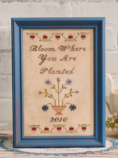 Bloom Where You Are Planted Cross Stitch Pattern